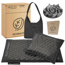 Мат для иглоукалывания 4FIZJO Eco Mat Аппликатор Кузнецова Black/Black